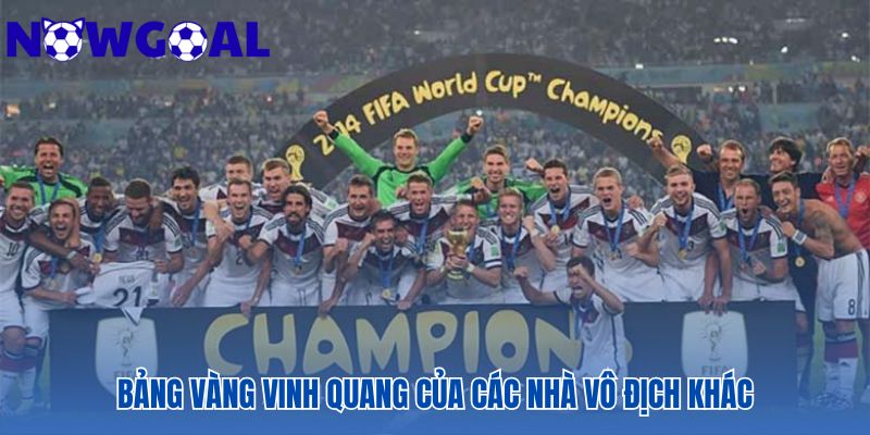 Ý và Argentina cũng là những thế lực vĩ đại của bóng đá thế giới